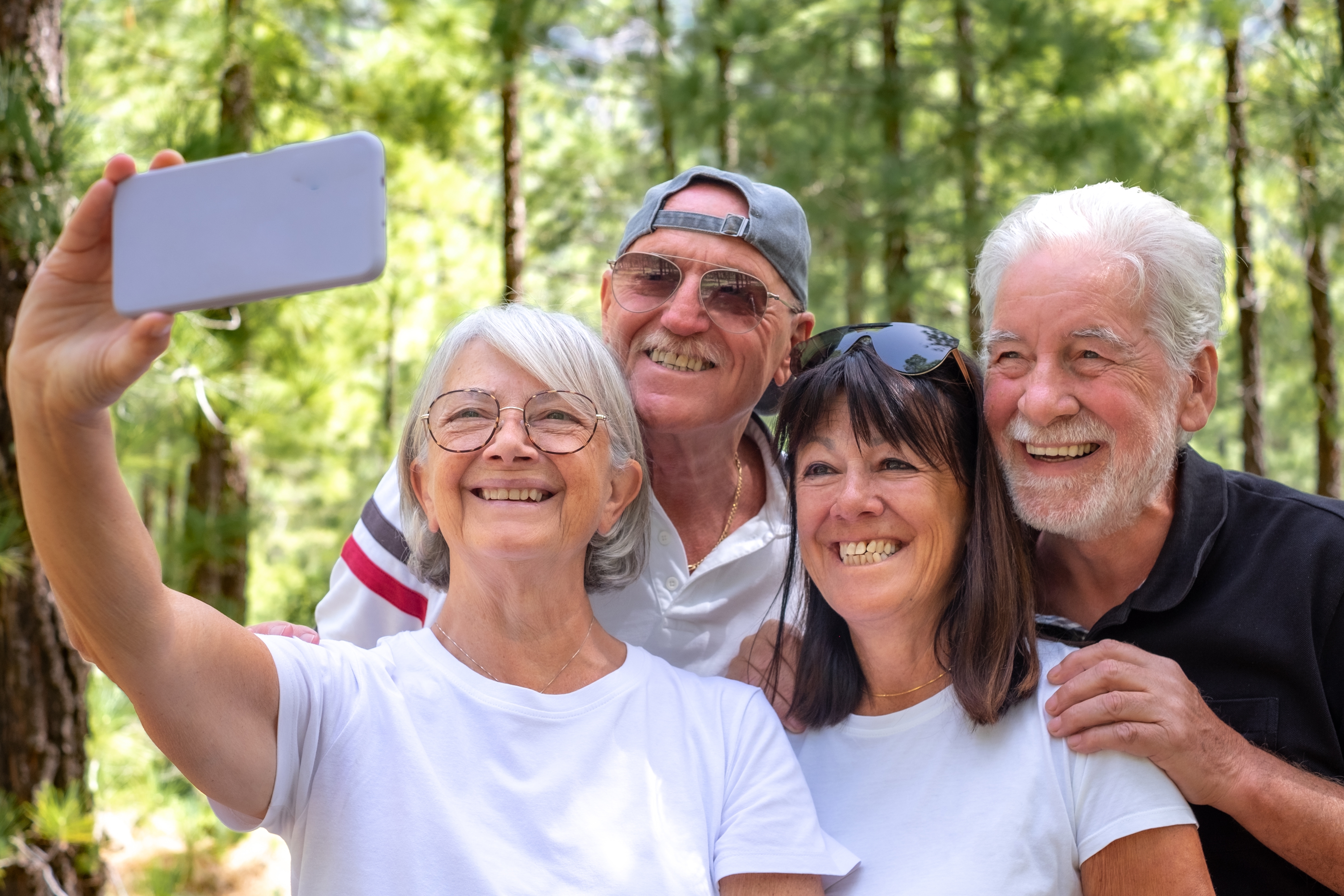 Groupe Personnes Agées Amis Vacances Ete